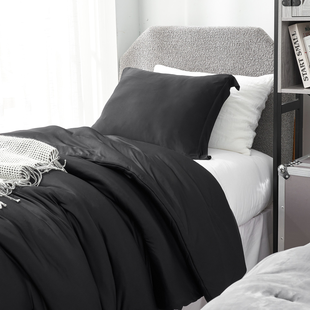 Cold Black Night - Coma Inducer® Oversized Comforter Set - Black