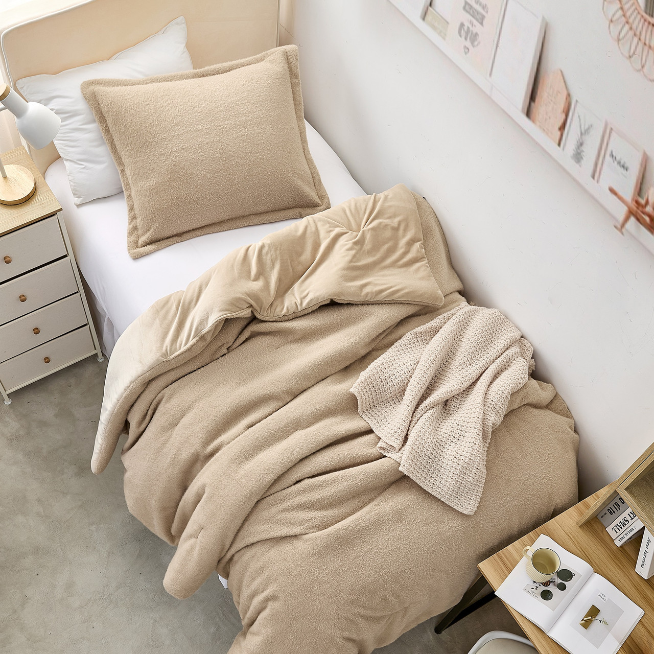 You Feel Me - Coma Inducer® Oversized Comforter Set - Tan Taupe