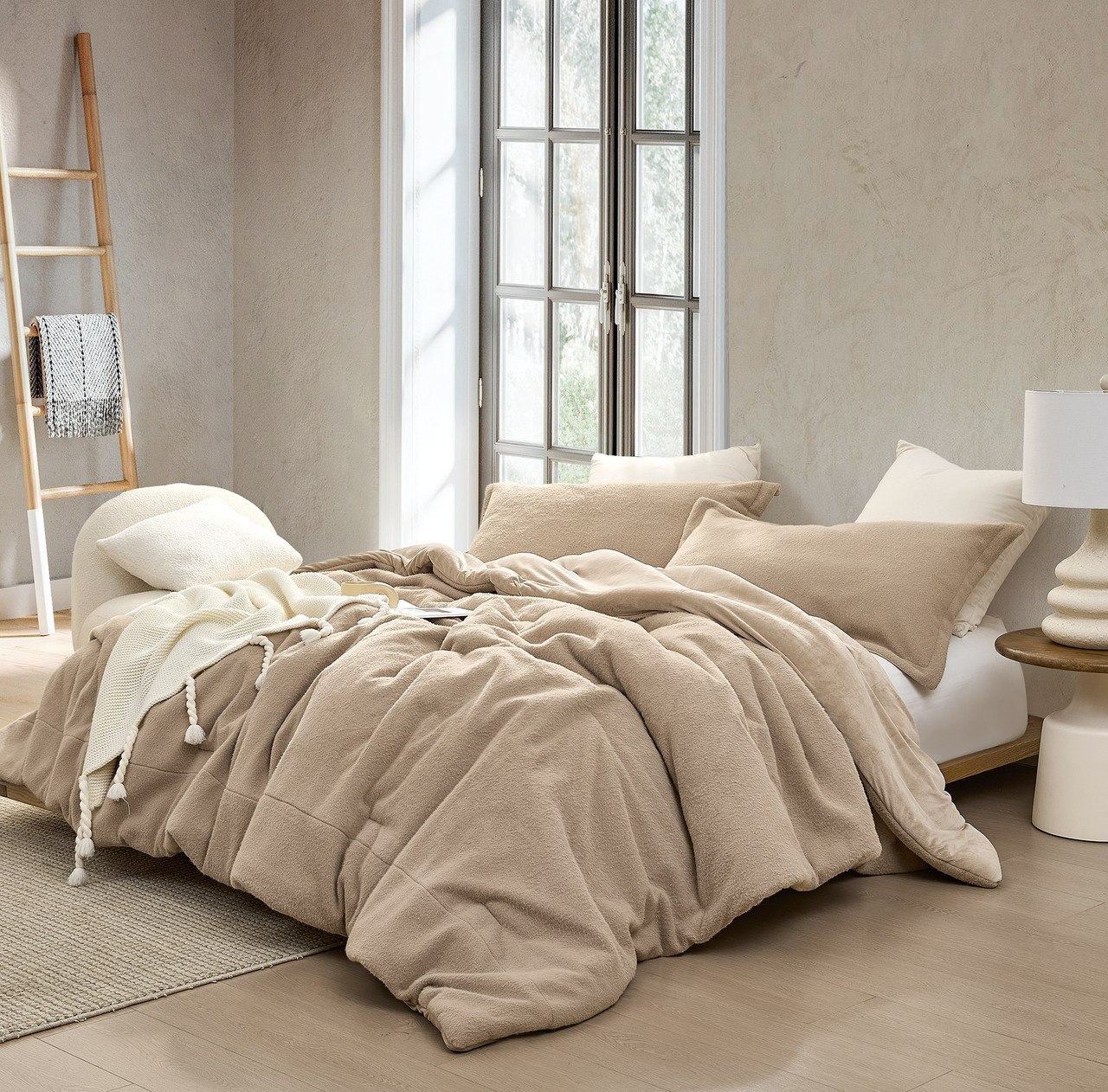 You Feel Me - Coma Inducer® Oversized Comforter Set - Tan Taupe