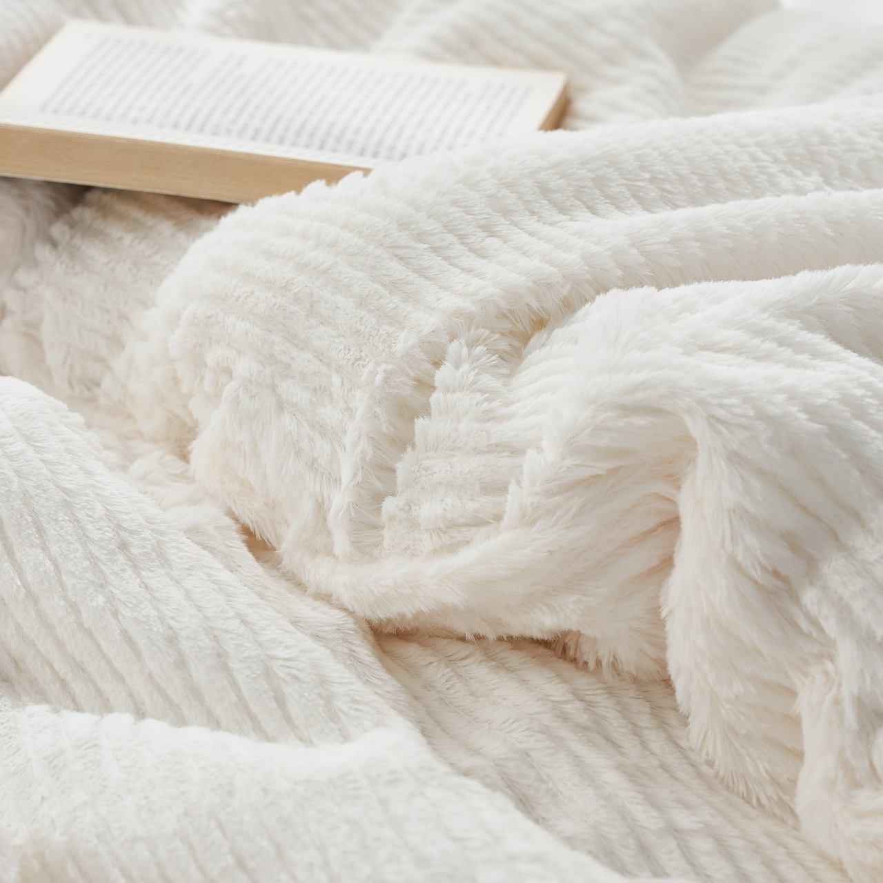 Ribbed - Coma Inducer® Oversized Comforter Set - Ivory Almond