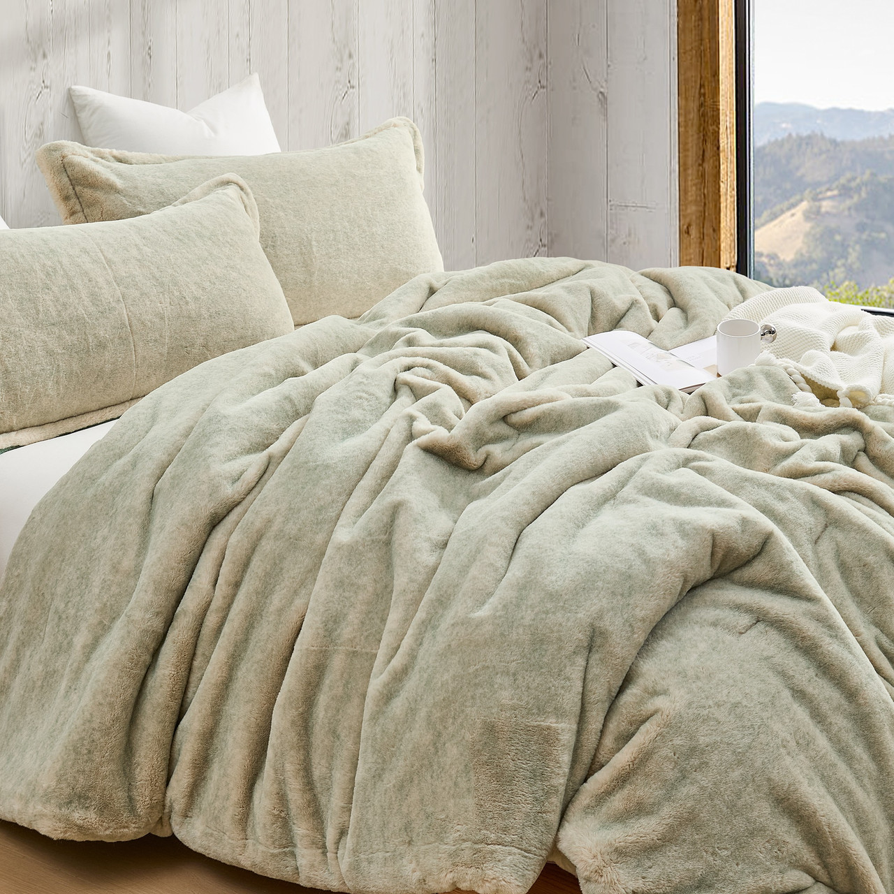 Polar Tundra - Coma Inducer® Oversized Comforter Set - Moss Taupe