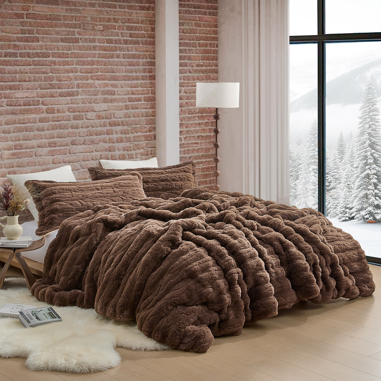 Yule Log Chunky Bunny® - Coma Inducer® Oversized Comforter Set