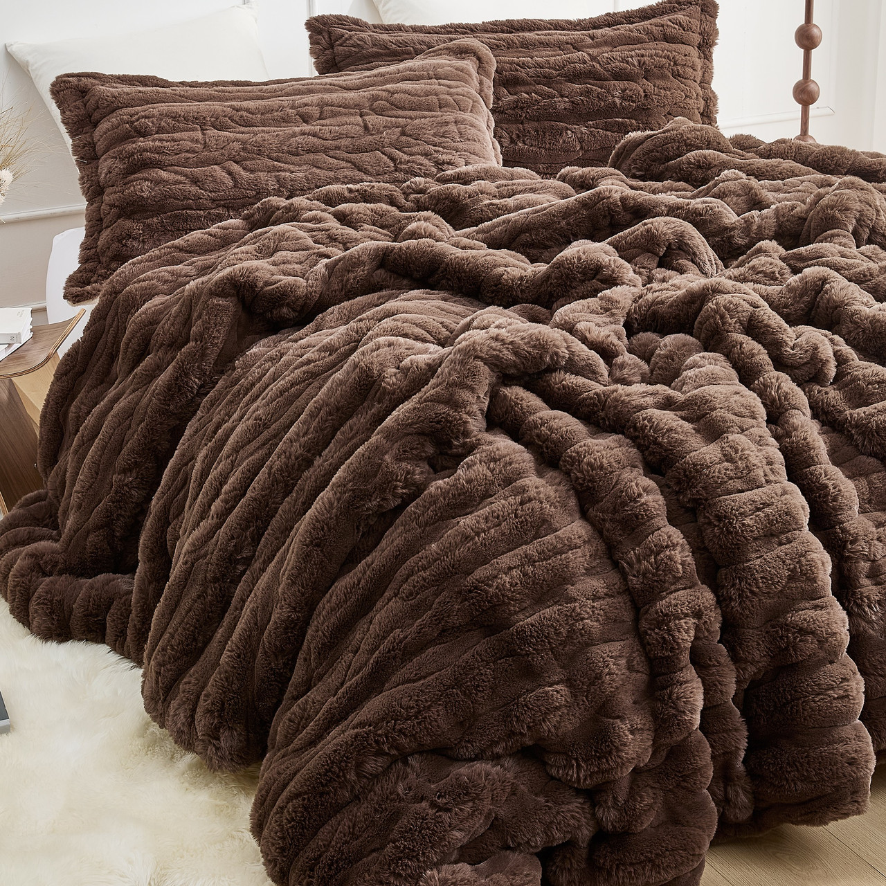 Yule Log Chunky Bunny® - Coma Inducer® Oversized Comforter Set