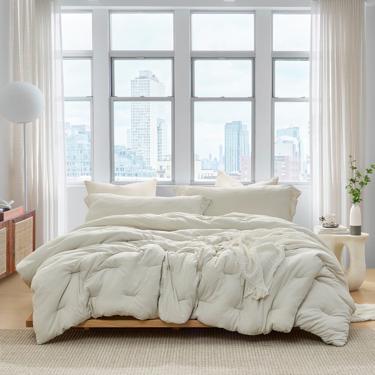 Summertime Thick® - Coma Inducer® Oversized Comforter Set - White Onyx