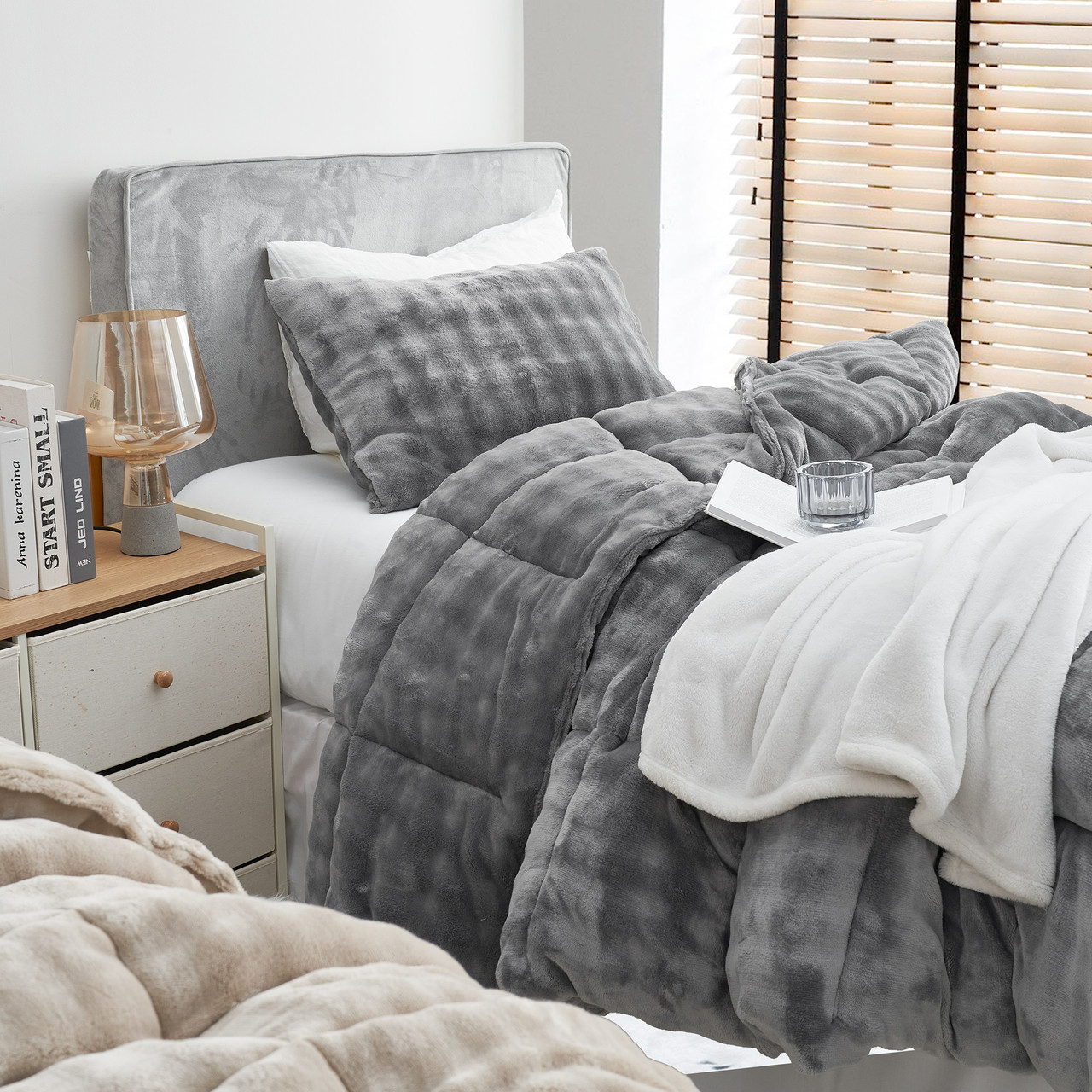 Git Puffy Cozy - Coma Inducer® Oversized Comforter Set - Frost Gray