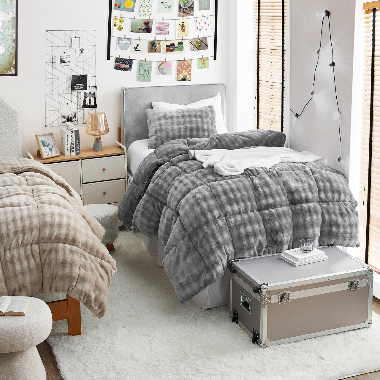 Git Puffy Cozy - Coma Inducer® Oversized Comforter Set - Frost Gray