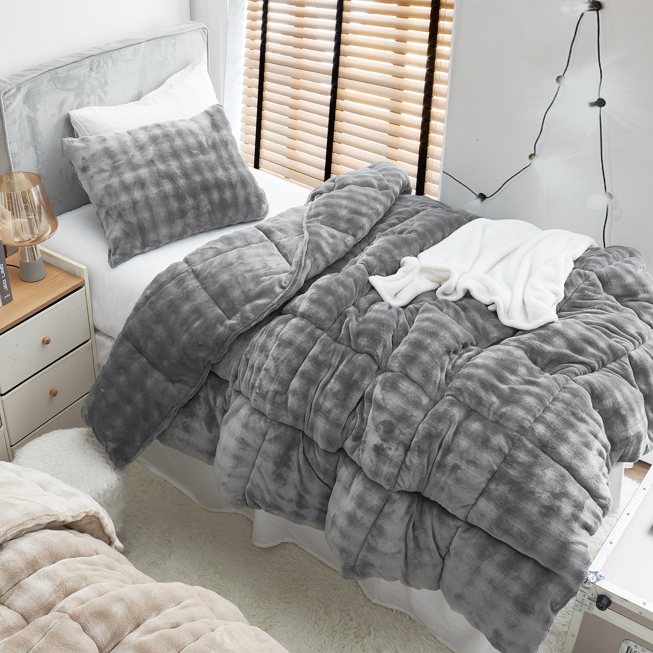 Git Puffy Cozy - Coma Inducer® Oversized Comforter Set - Frost Gray