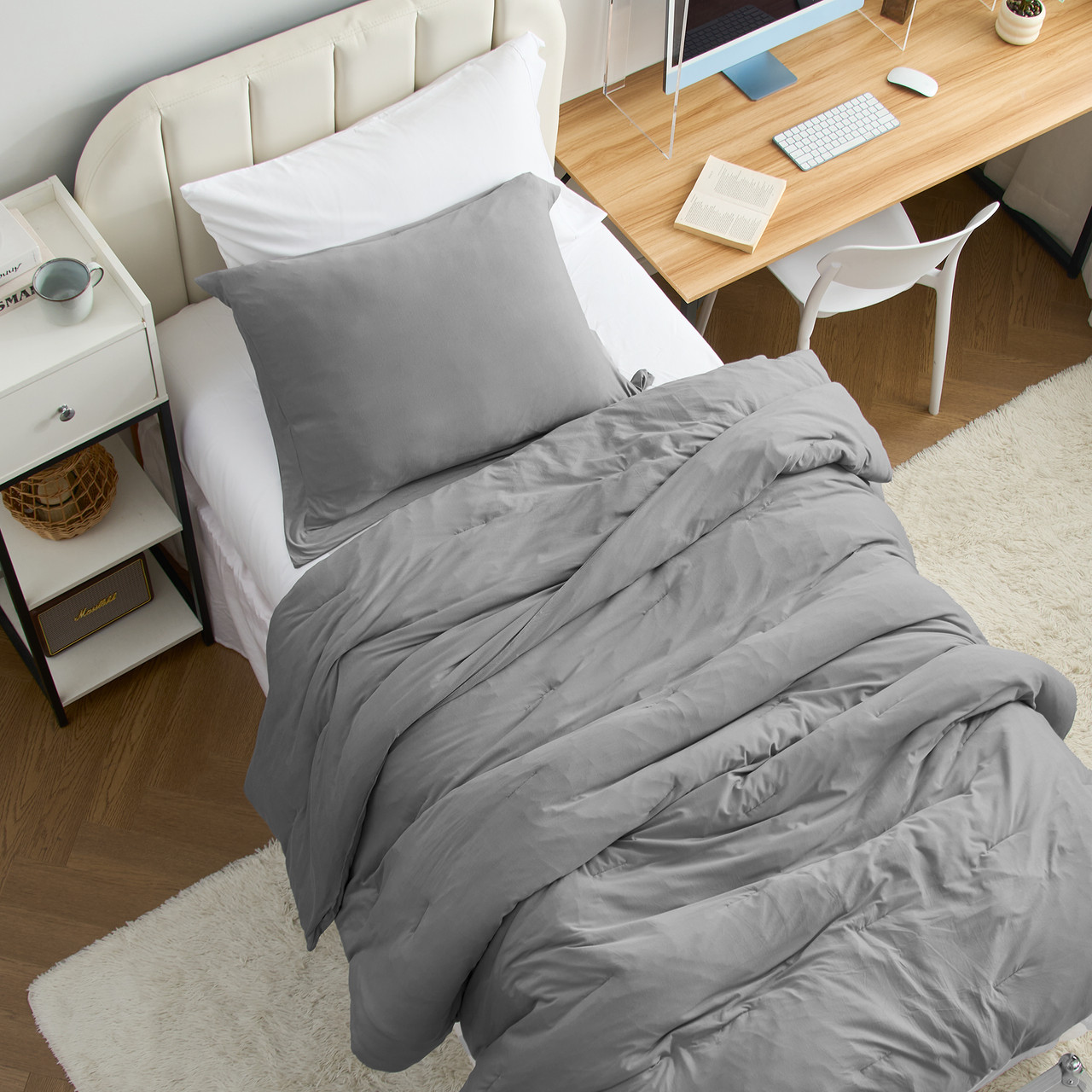 Chillin Panda - Coma Inducer® Oversized Comforter Set - Cavern Gray