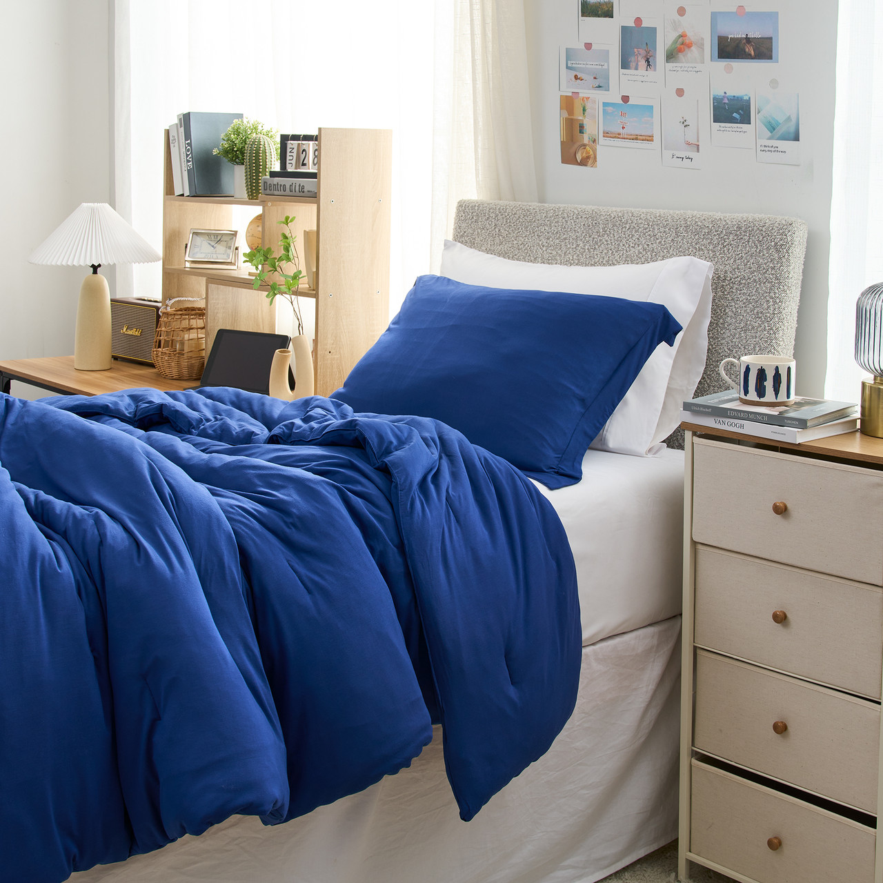 Chillin Panda - Coma Inducer® Oversized Comforter Set - Limoges Blue