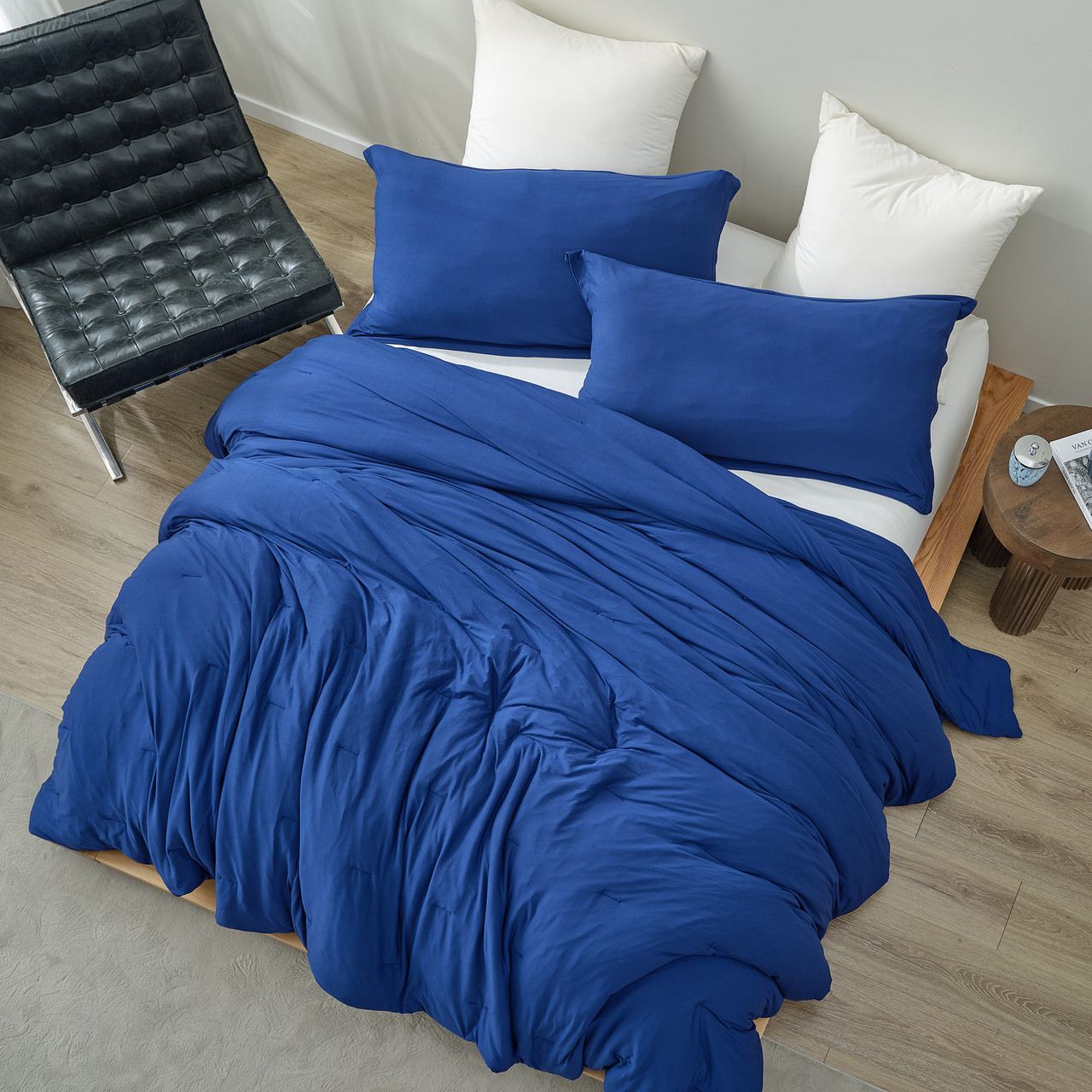 Chillin Panda - Coma Inducer® Oversized Comforter Set - Limoges Blue