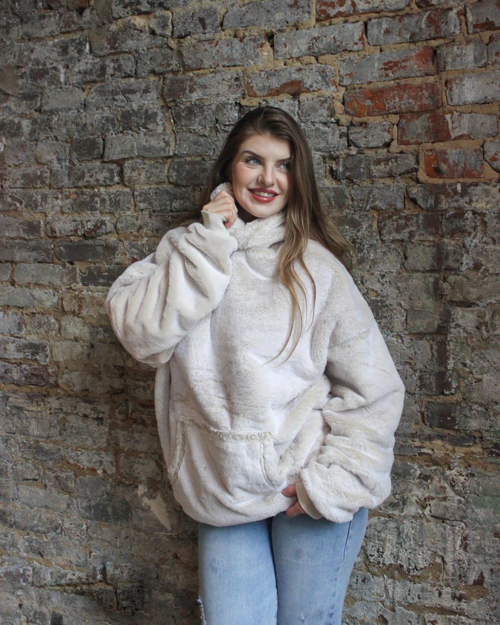 Coma Inducer® Oversized Hoodie - Bunny Soft - Creamy Cream