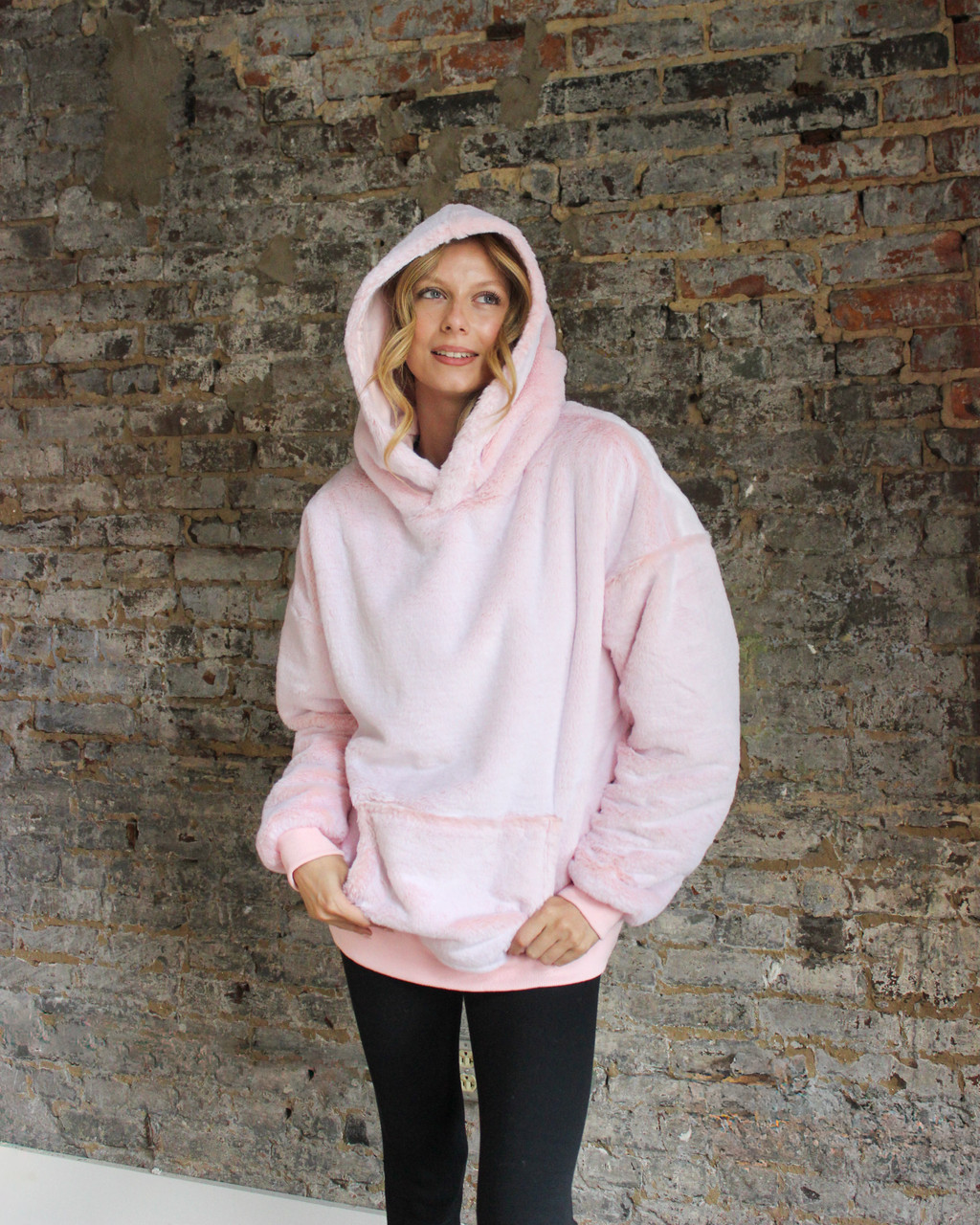 Coma Inducer Oversized Hoodie - Bunny Soft - Frosty Pink