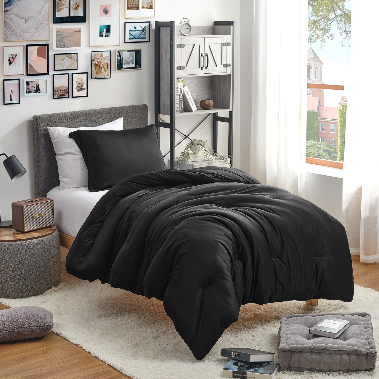 Love Thick® - Springtime Coma Inducer® Oversized Comforter Set - Black