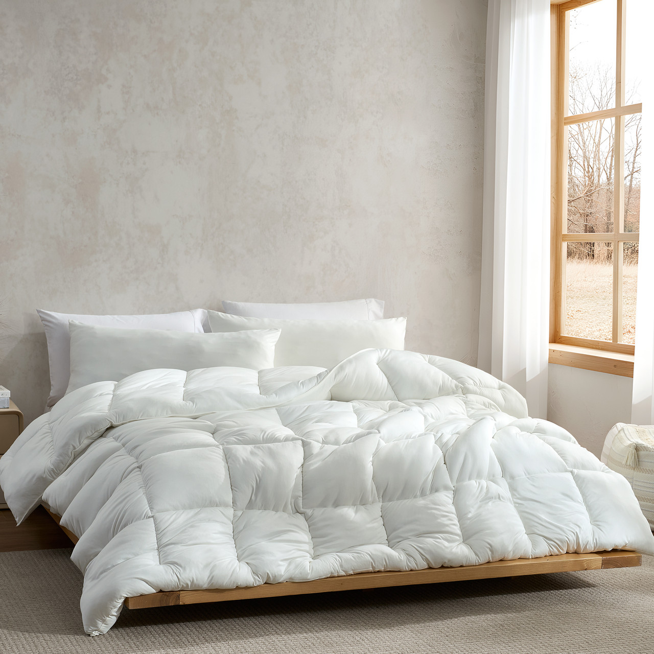 Summertime - Coma Inducer® Oversized Comforter - Cloud Dancer - White