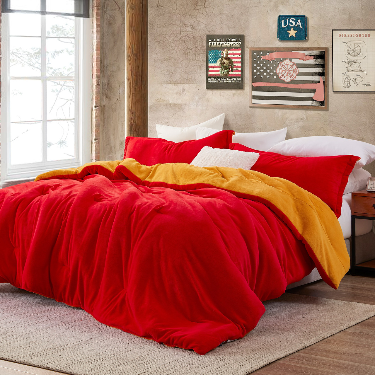 Even Heroes Need Sleep® - Coma Inducer® Oversized Comforter - Inferno