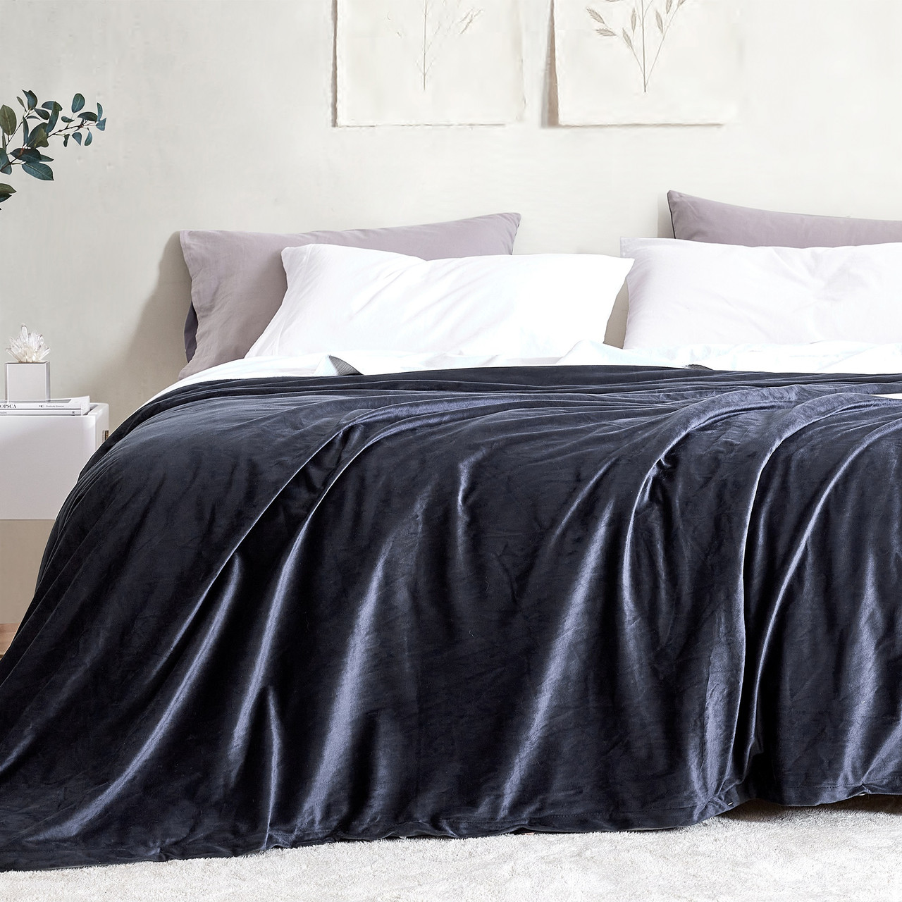 Coma Inducer Are You Kidding? Duvet Cover by Byourbed Royal Blue/White, Size: King