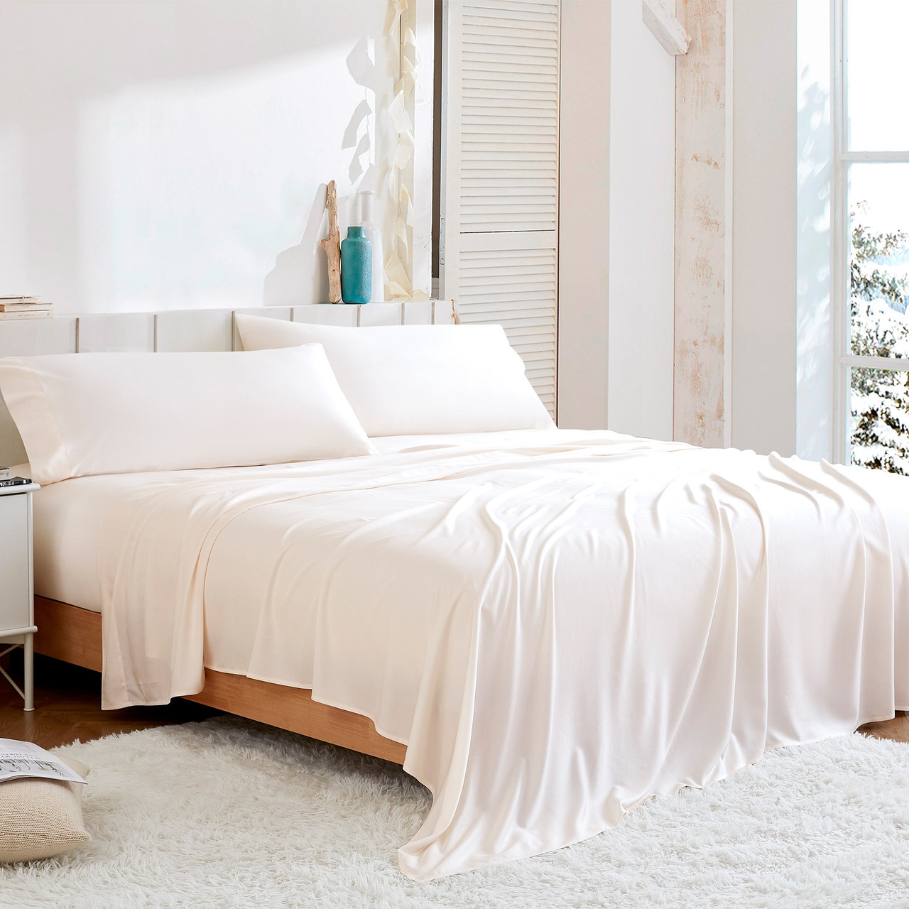 Snorze® Cloud Sheet Set - Coma Inducer® Ultra Cozy Bamboo - Sugar