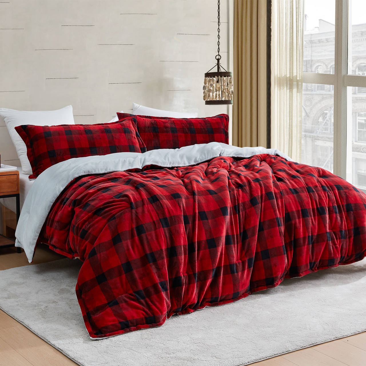 Ah, Buffalo Inducer® Coma Comforter - Winter The Oversized Plaid - Scottish Yes