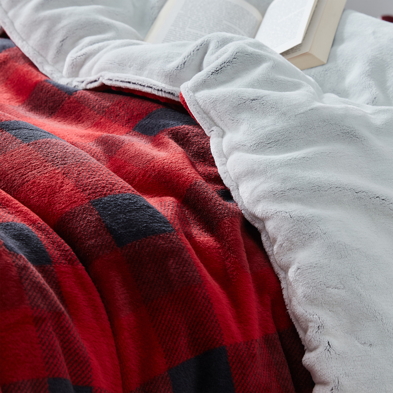 Ah, Yes The Scottish Coma Winter - - Inducer® Oversized Comforter Buffalo Plaid