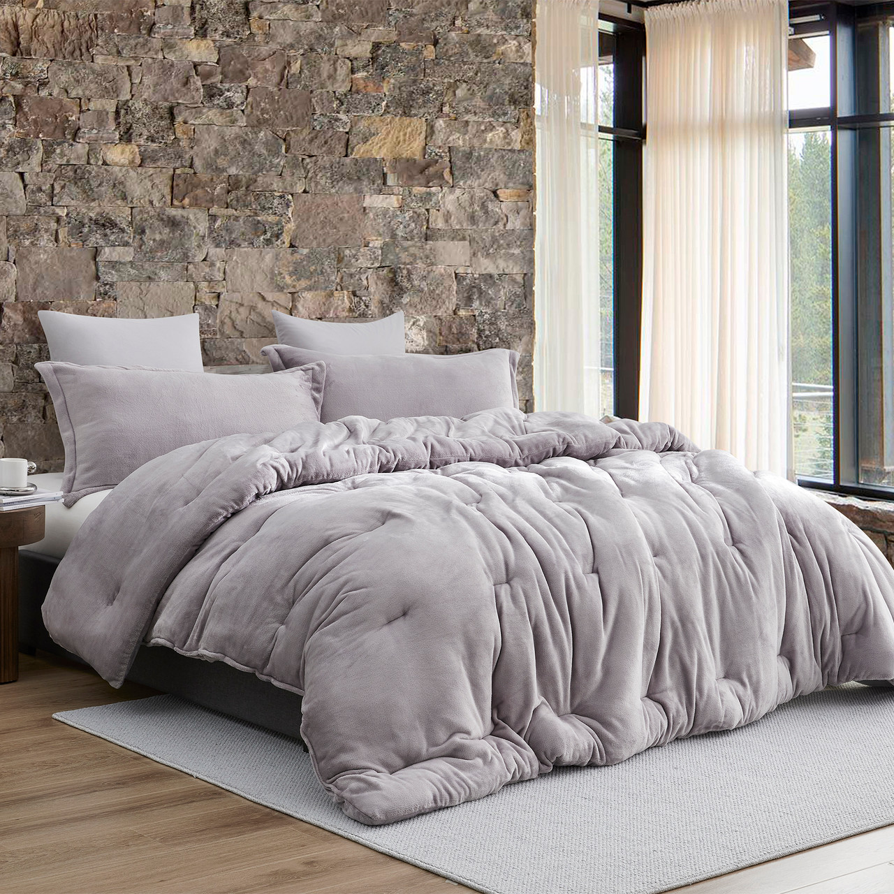 High Quality Dorm Bedding - The Original Plush Coma Inducer Living Coral  Twin XL Comforter with Velvet Pillow Shams
