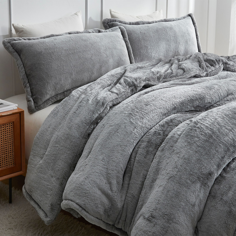 Softer than Soft - Coma Inducer® Oversized Comforter - Double Plush Crystal Gray