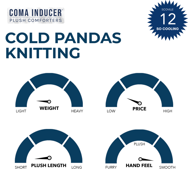 Cold Pandas Knitting - Coma Inducer® Oversized Comforter - Rose Quartz