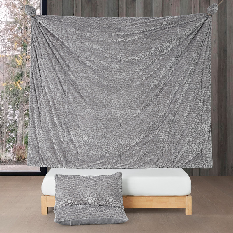 Tons of Texture - Coma Inducer® Oversized Comforter - Space Gray