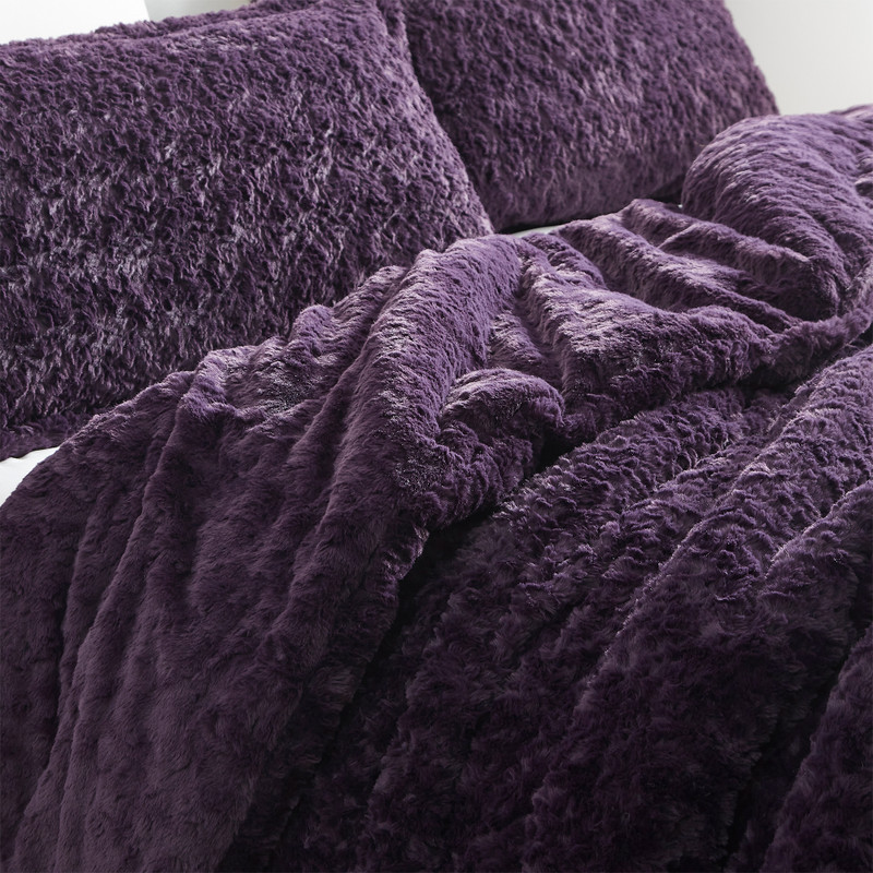 Wriggle With It - Coma Inducer® Oversized Comforter - Darkest Possible Purple