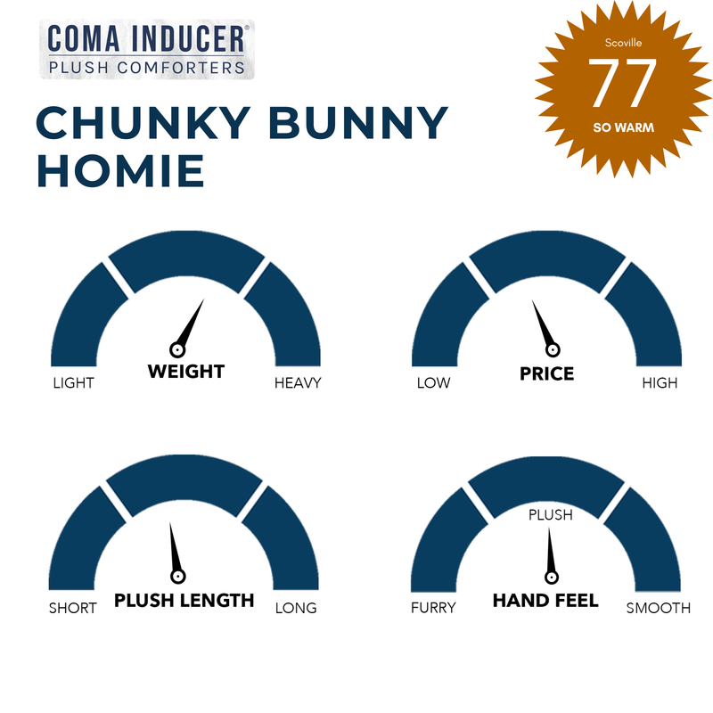 Chunky Bunny Homie - Coma Inducer® Oversized Comforter - Boulevard Gray