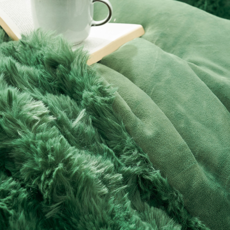 Chunky Bunny Coma Inducer Plush Comforters with Cozy Snowball Texture Design