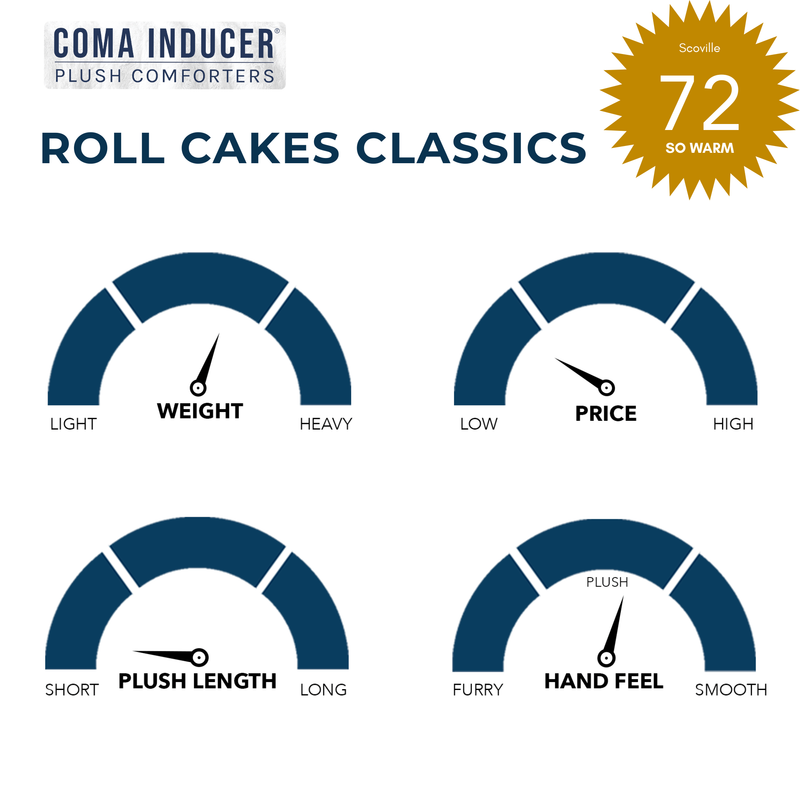 Roll Cakes Classics - Coma Inducer® Oversized Comforter Set - Barn Red