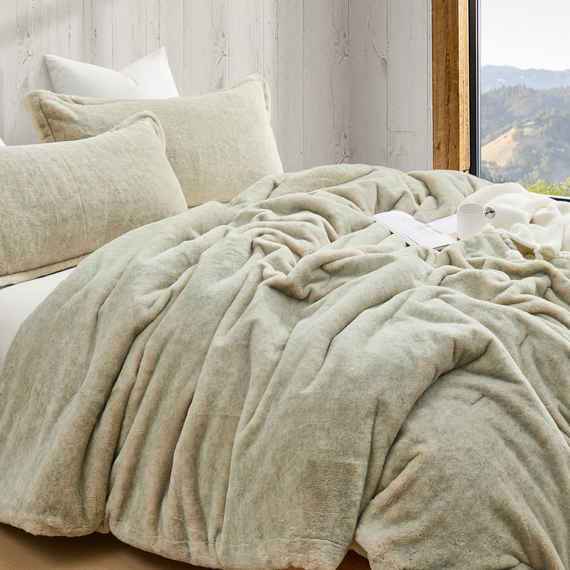 Taupe Green Twin XL, Queen XL, or King XL Plush Comforter from Coma Inducer Luxury Brand Bedding Online Store