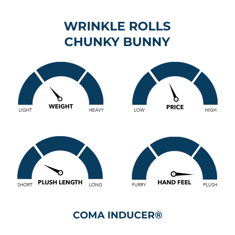 Wrinkle Rolls Chunky Bunny - Coma Inducer® Oversized Comforter Set - Whiteout Gray
