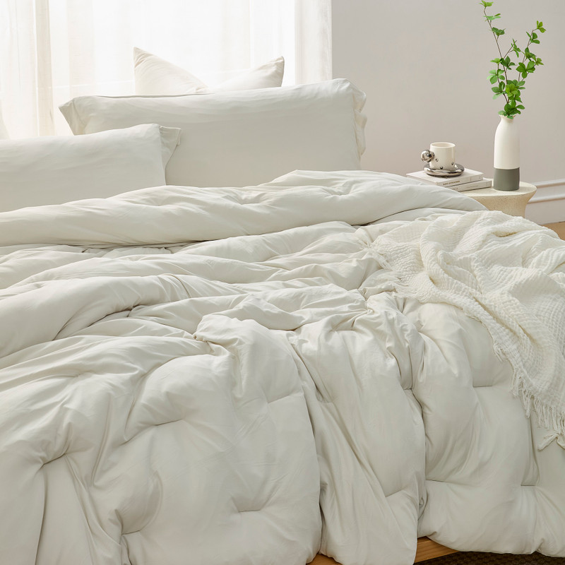 Summertime Thick® - Coma Inducer® Oversized Comforter Set - White Onyx