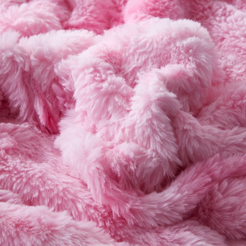 Snowball Chunky Bunny® - Coma Inducer® Oversized Comforter Set - Pink Cosmos