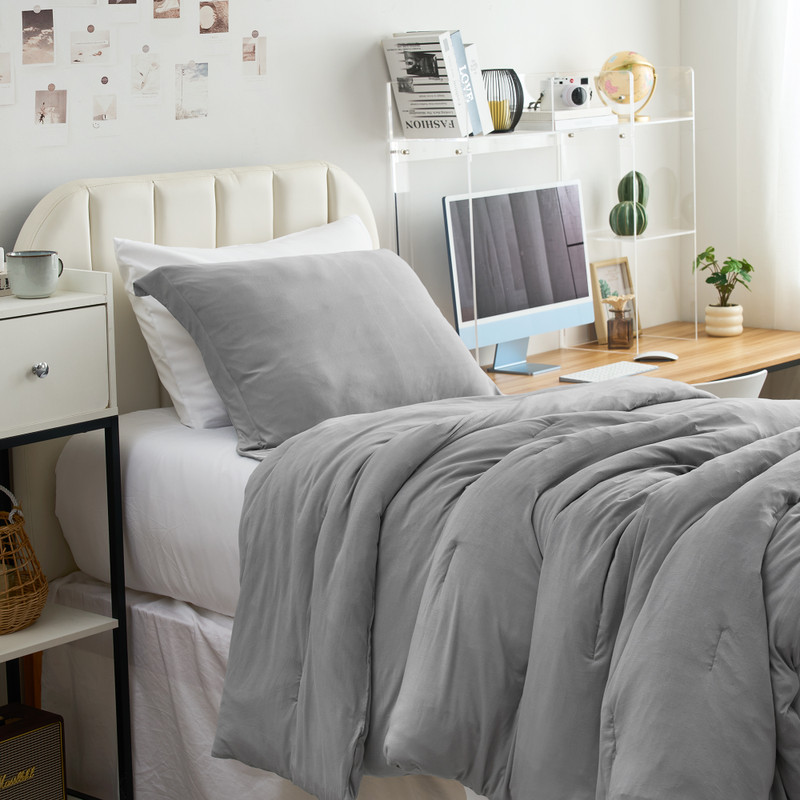 Chillin Panda - Coma Inducer® Oversized Comforter Set - Cavern Gray