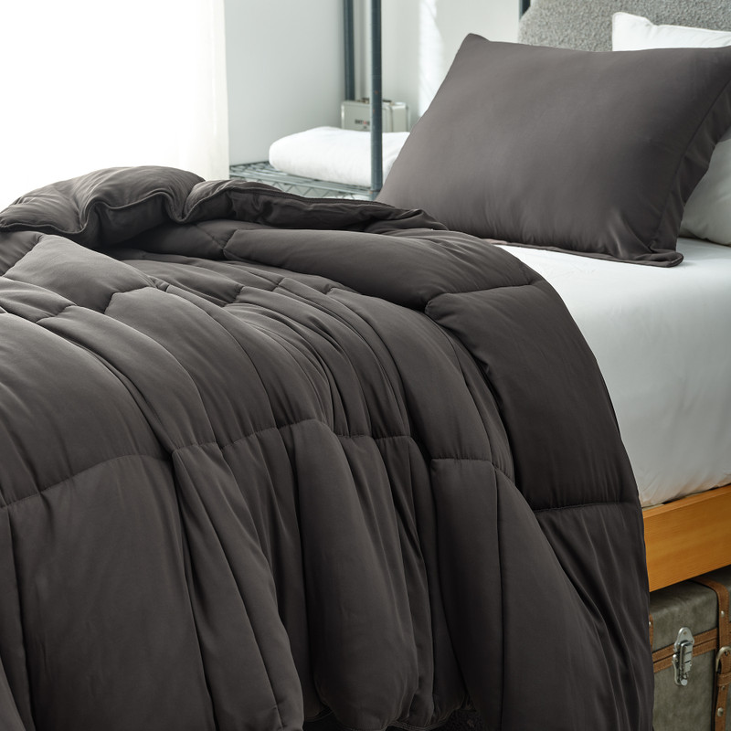 In The Thick of It - Coma Inducer® Oversized Comforter Set - Coal Smoke