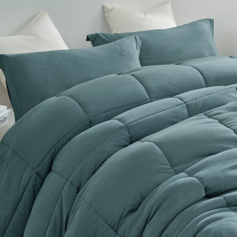If My Bed Was a Hippo - Coma Inducer® Oversized Comforter - Tanzania Teal