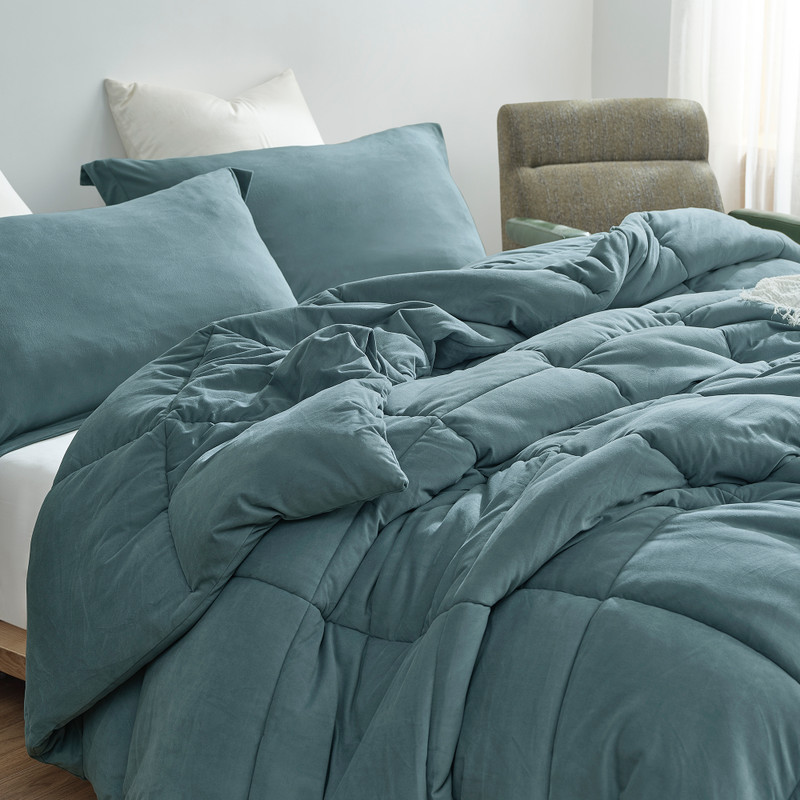 If My Bed Was a Hippo - Coma Inducer® Oversized Comforter - Tanzania Teal