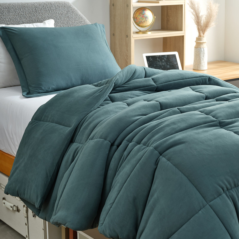 If My Bed Was a Hippo - Coma Inducer® Oversized Comforter - Tanzania Teal