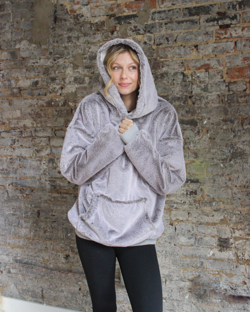 Coma Inducer® Unisex Hoodie - Bunny Soft - Grayish Brownish Whitish
