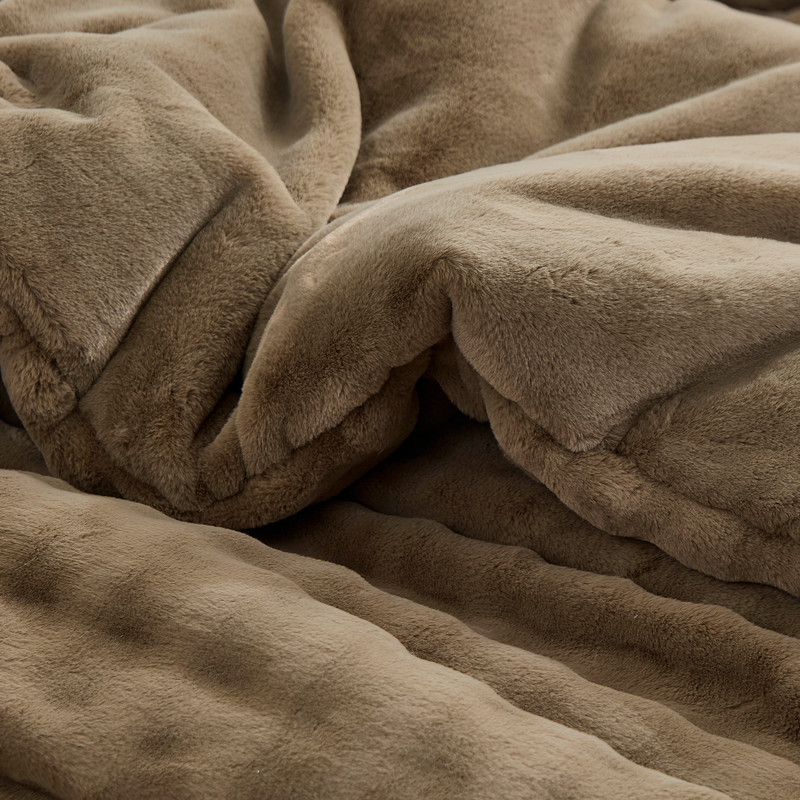 Snowball® Double Chunky Bunny - Coma Inducer® Oversized Comforter Set - Baby Coriander Brown