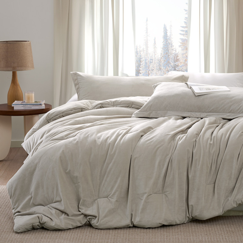 Love Thick® - Lofty Coma Inducer® Oversized Comforter Set - Pumice Steel