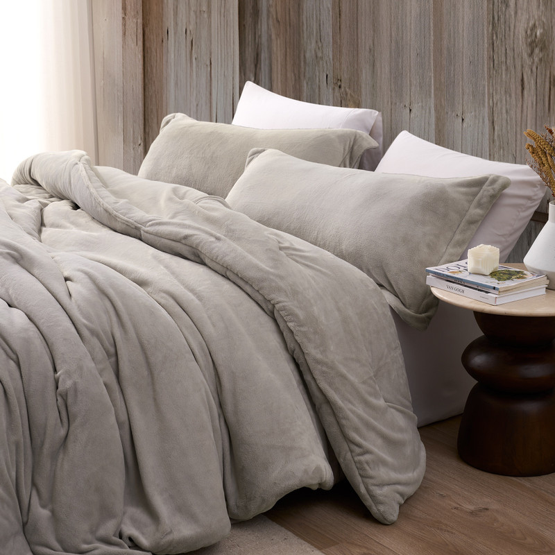 Love Thick® - Plush Coma Inducer® Oversized Comforter Set - Oyster Gray