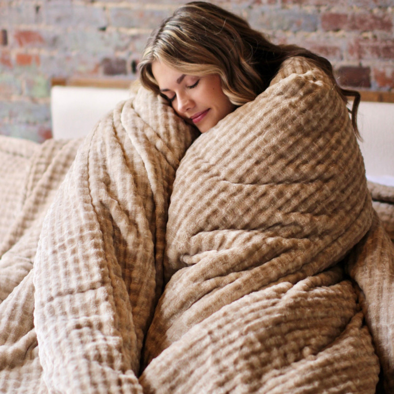 Sleep Bully - Coma Inducer® Oversized Comforter Set - Fawn Taupe