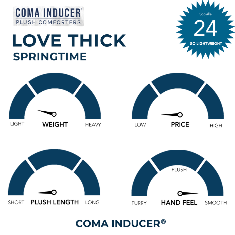 Love Thick® - Springtime Coma Inducer® Oversized Comforter Set - White