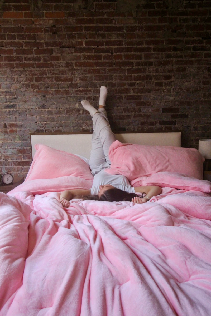 Thicker Than Thick® - Coma Inducer® Oversized Comforter Set - Standard Plush Filling - Cool Pink