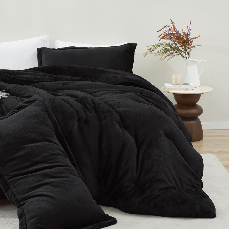 Thicker Than Thick® - Coma Inducer® Oversized Comforter Set - Standard Plush Filling - Real Black