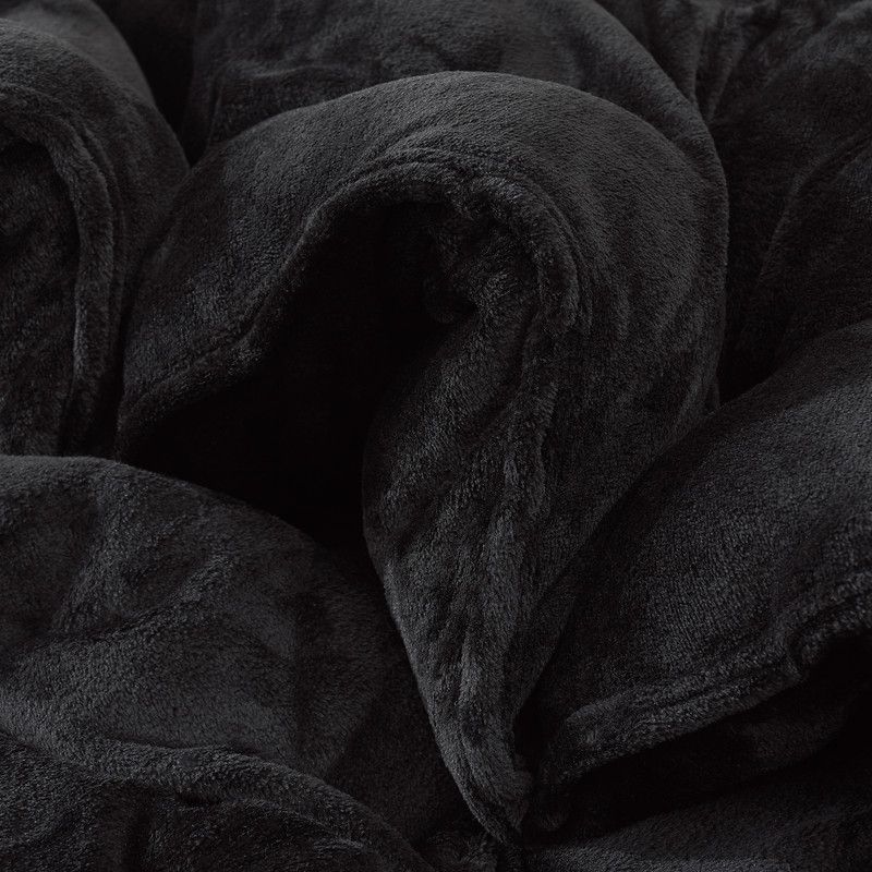 Thicker Than Thick® - Coma Inducer® Oversized Comforter Set - Standard Plush Filling - Real Black