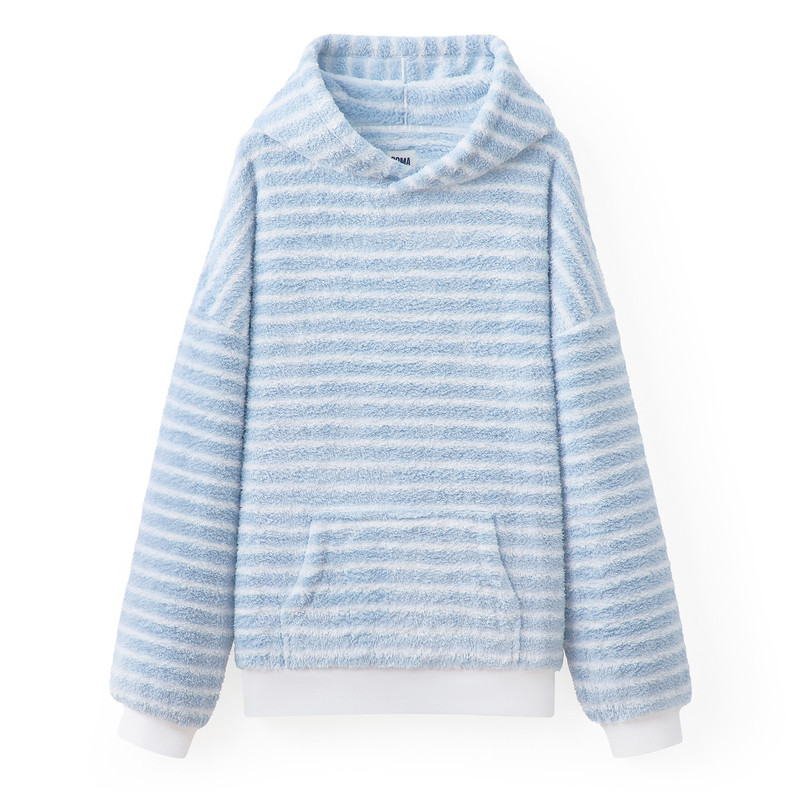 Coma Hoodie - Smoke Blue Stripe - Men's